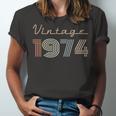 1974 Birthday Gift Vintage 1974 Unisex Jersey Short Sleeve Crewneck Tshirt
