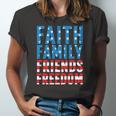 4Th Of July S For Faith Friends Freedom Jersey T-Shirt
