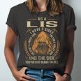 As A Lis I Have A 3 Sides And The Side You Never Want To See Unisex Jersey Short Sleeve Crewneck Tshirt