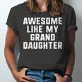 Awesome Like My Granddaughter Grandparents Cool Jersey T-Shirt