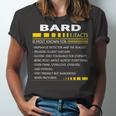 Bard Name Gift Bard Facts Unisex Jersey Short Sleeve Crewneck Tshirt