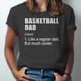 Basketball Dad Like Dad But Much Cooler Definition Jersey T-Shirt