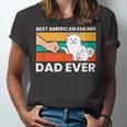 Best American Eskimo Dad Ever Funny American Eskimo Dad Unisex Jersey Short Sleeve Crewneck Tshirt