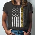 Best Bonus Dad Ever With Us American Flag Unisex Jersey Short Sleeve Crewneck Tshirt