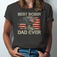 Best Boxer Dad Everdog Lover American Flag Jersey T-Shirt