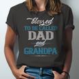 Blessed To Be Called Dad And Grandpa Fathers Day Idea Jersey T-Shirt