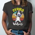 Dabbing Zebra Vibes Zoo Animal For Kids Jersey T-Shirt