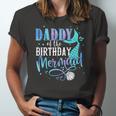 Daddy Of The Birthday Mermaid Matching Party Squad Jersey T-Shirt
