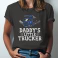 Daddys Little Trucker Truck Driver Trucking Boys Girls Jersey T-Shirt