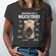 Dogs 365 Anatomy Of A Soft Coated Wheaten Terrier Dog Jersey T-Shirt
