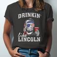 Drinkin Like Lincoln 4Th Of July Drinking Party Jersey T-Shirt