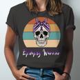 Epilepsy Warrior Skull Women Vintage Purple Ribbon Epilepsy Epilepsy Awareness V2 Unisex Jersey Short Sleeve Crewneck Tshirt