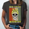 Ewings Sarcoma Warrior Skull Women Vintage Yellow Ribbon Ewings Sarcoma Ewings Sarcoma Awareness Unisex Jersey Short Sleeve Crewneck Tshirt