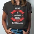 Fathers Day Grandpa Being Papa Is Priceless Fun Jersey T-Shirt