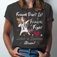 Friends Dont Let Friends Fight Lockedin Syndrome Alone Unicorn Silver Ribbon Lockedin Syndrome Lockedin Syndrome Awareness Unisex Jersey Short Sleeve Crewneck Tshirt