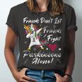 Friends Dont Let Friends Fight Parkinsons Alone Grey Ribbon Parkinsons Parkinsons Awareness Unisex Jersey Short Sleeve Crewneck Tshirt