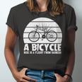 Funny Bicycle I Ride Fun Hobby Race Quote A Bicycle Ride Is A Flight From Sadness Unisex Jersey Short Sleeve Crewneck Tshirt