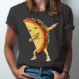 Funny Dabbing Taco Cinco De May Mexican Food Unisex Jersey Short Sleeve Crewneck Tshirt