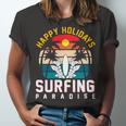 Funny Enjoy The Summer Holiday Summer Surfing Paradise Unisex Jersey Short Sleeve Crewneck Tshirt