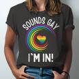 Gay Pride Sounds Gay Im In Lgbt Rainbow Jersey T-Shirt