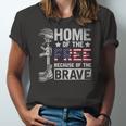 Home Of The Free Because Of The Brave Proud Veteran Soldier Jersey T-Shirt