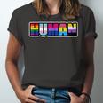 Human Lgbt Flag Gay Pride Month Transgender Jersey T-Shirt