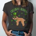 Irish Girl Leprechaun Poodle Dog St Patricks Day Kids Unisex Jersey Short Sleeve Crewneck Tshirt