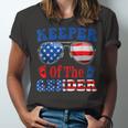 Keeper Of The Gender 4Th Of July Baby Gender Reveal Jersey T-Shirt
