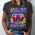Level 50 Unlocked Awesome Since 1972 50Th Birthday Gaming Unisex Jersey Short Sleeve Crewneck Tshirt