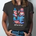 Love Para Life Gnome Usa Flag 4Th Of July Patriotic Jersey T-Shirt