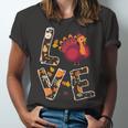 Love Turkey Thanksgiving Happy Fall 20 Shirt Unisex Jersey Short Sleeve Crewneck Tshirt