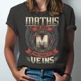 Mathis Blood Run Through My Veins Name V6 Unisex Jersey Short Sleeve Crewneck Tshirt