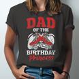 Mens Dad Of Birthday Princess Roller Skating Derby Roller Skate Unisex Jersey Short Sleeve Crewneck Tshirt