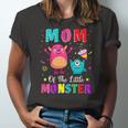 Mom Of The Little Monster Matching Birthday Son Jersey T-Shirt