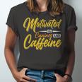 Motivated By Caffeine And Canine 803 Trending Shirt Unisex Jersey Short Sleeve Crewneck Tshirt