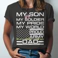 My Son My Soldier Hero Proud Army Dad 702 Shirt Unisex Jersey Short Sleeve Crewneck Tshirt