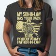 My Soninlaw Has Your Back Proud Army 688 Shirt Unisex Jersey Short Sleeve Crewneck Tshirt