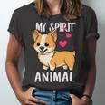 My Spirit Animal Corgi Dog Love-R Dad Mom Boy Girl Funny Unisex Jersey Short Sleeve Crewneck Tshirt