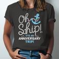 Oh Ship Its An Anniversary Trip Oh Ship Cruise Jersey T-Shirt