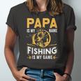Papa Is My Name Fishing Is My Game Jersey T-Shirt