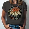 Papi Like A Grandpa Only Cooler Vintage Retro Fathers Day Jersey T-Shirt