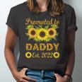 Promoted To Daddy Est 2022 Sunflower Jersey T-Shirt