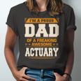 Proud Dad Of Awesome Actuary Fathers Day Jersey T-Shirt
