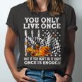 Racing You Only Live Once Unisex Jersey Short Sleeve Crewneck Tshirt