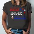 Red Wine Blue 4Th Of July Wine Red White Blue Wine Glasses V3 Unisex Jersey Short Sleeve Crewneck Tshirt