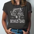 Reel Cool Bonus Dad Fishing Fathers Day Fisherman Fishing Jersey T-Shirt
