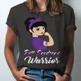 Rett Syndrome Warrior Purple Women Purple Ribbon Rett Syndrome Rett Syndrome Awareness Unisex Jersey Short Sleeve Crewneck Tshirt