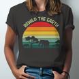 Rewild The Earth Animal Forest Earth Day Unisex Jersey Short Sleeve Crewneck Tshirt