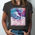 Space Sloth On Unicorn Sloth Pizza Jersey T-Shirt
