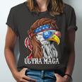 Ultra Maga Trump Sunglasses Eagle Head Usa Flag Bandana Unisex Jersey Short Sleeve Crewneck Tshirt